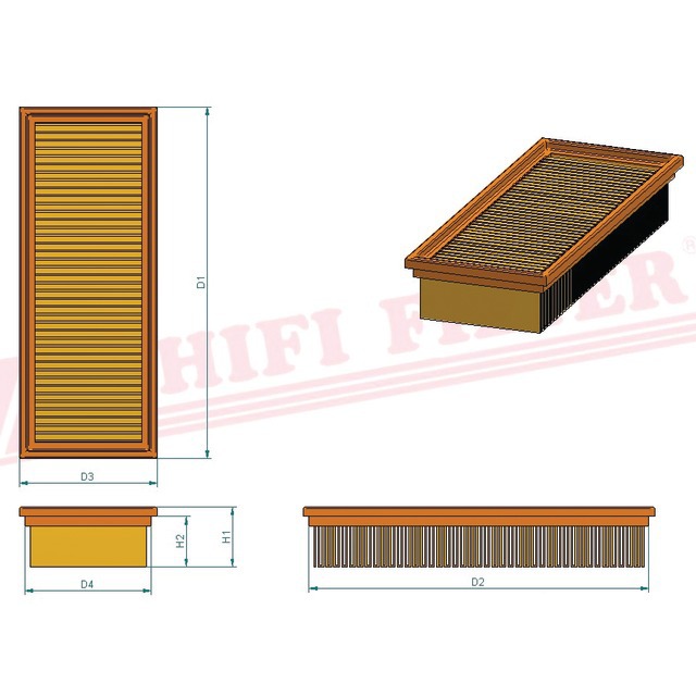 Filtre Habitacle SC 50130 Hifi Filter référence fournisseur HIFSC50130
